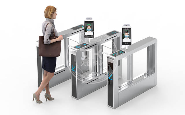 验人脸测温闸机